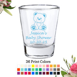 shot glasses baby shower teddy bear