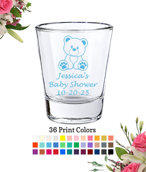 shot glasses baby shower teddy bear