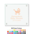 stroller glass coaster