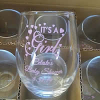 wine glass wedding favors