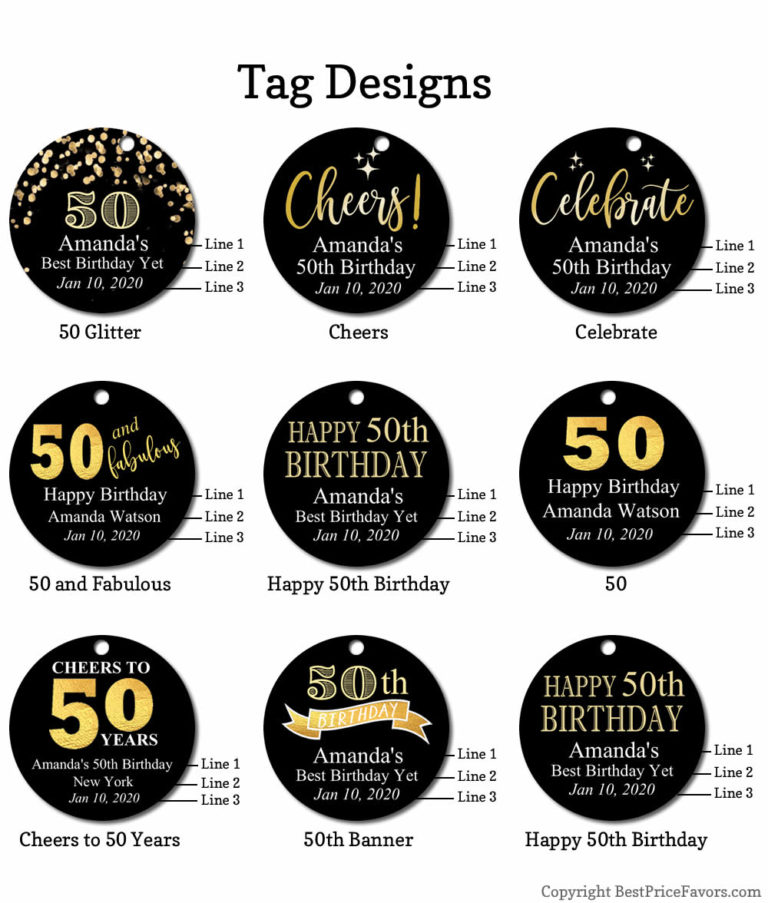 blessed-gold-metal-key-chain-free-50th-birthday-custom-tags
