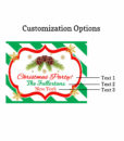 customization options pine cones labels