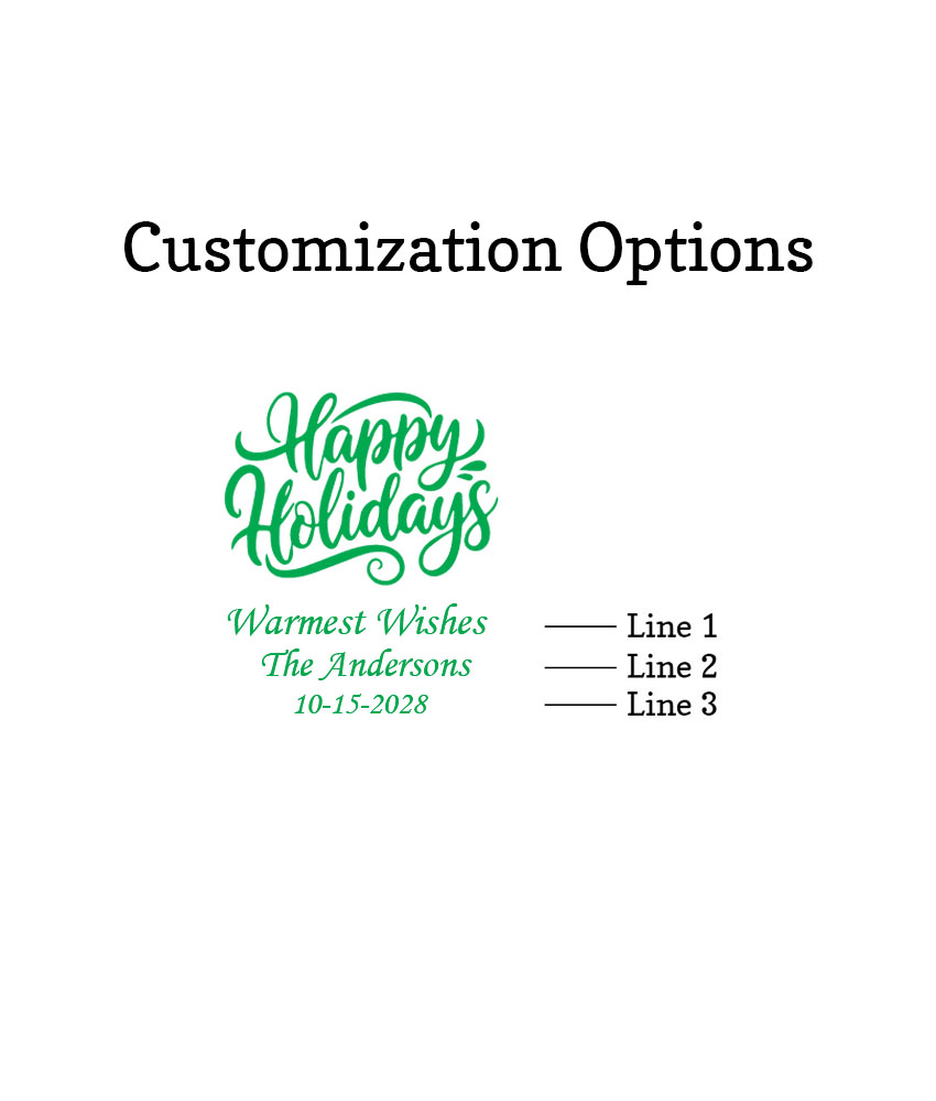 happy holidays customization options happy holidays customization options