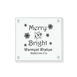 merry and bright coasters