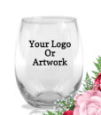 your logo custom wine glasses