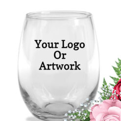 your logo custom wine glasses
