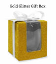 gold glitter gift box