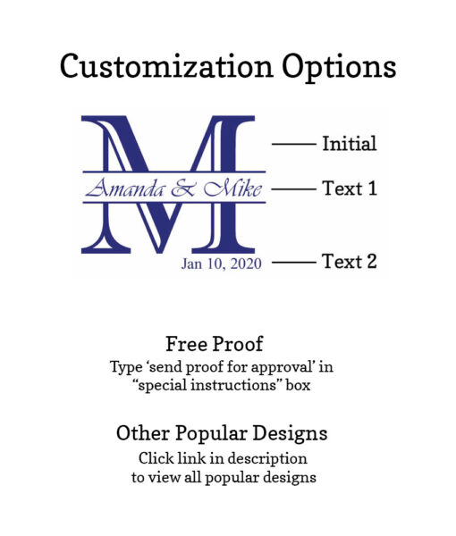 initial monogram customization options free proof