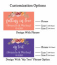 fall floral match box customization options