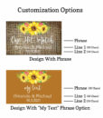 sunflower matchbox customization options