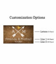 tribal arrows monogram matchbox customization options