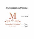 monogram scroll customization options