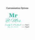 mr & mrs customization options