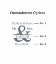mr & mrs name customization options