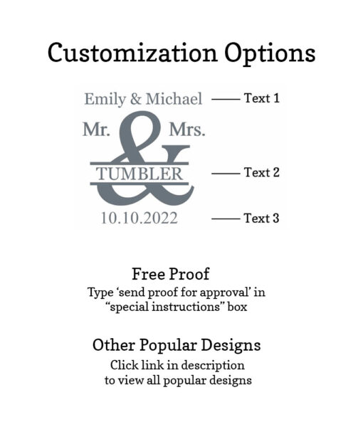 mr mrs name customization options free proof