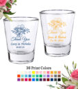 floral wedding shot glasses