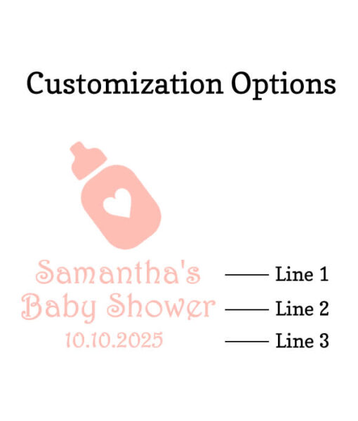 baby bottle customization option