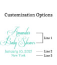 baby shower script customization options