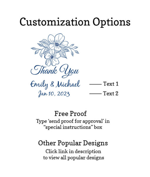 floral customization options free proofs