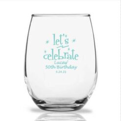 Lets Celebrate Wine Glass