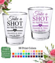 take a shot we tied the knot shot glass free bride groom