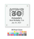 50 glitter coaster customization