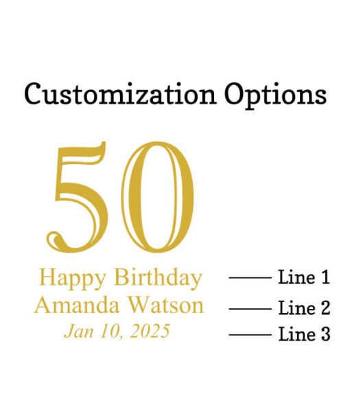50 number customization options