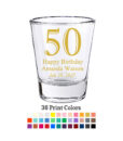50 number shot glass