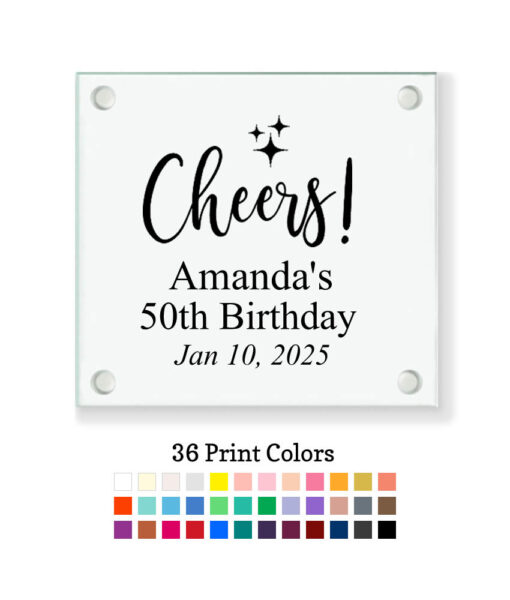 cheers coaster customization
