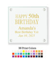 happy 50th birthday coaster customization