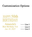 happy 50th birthday customization options