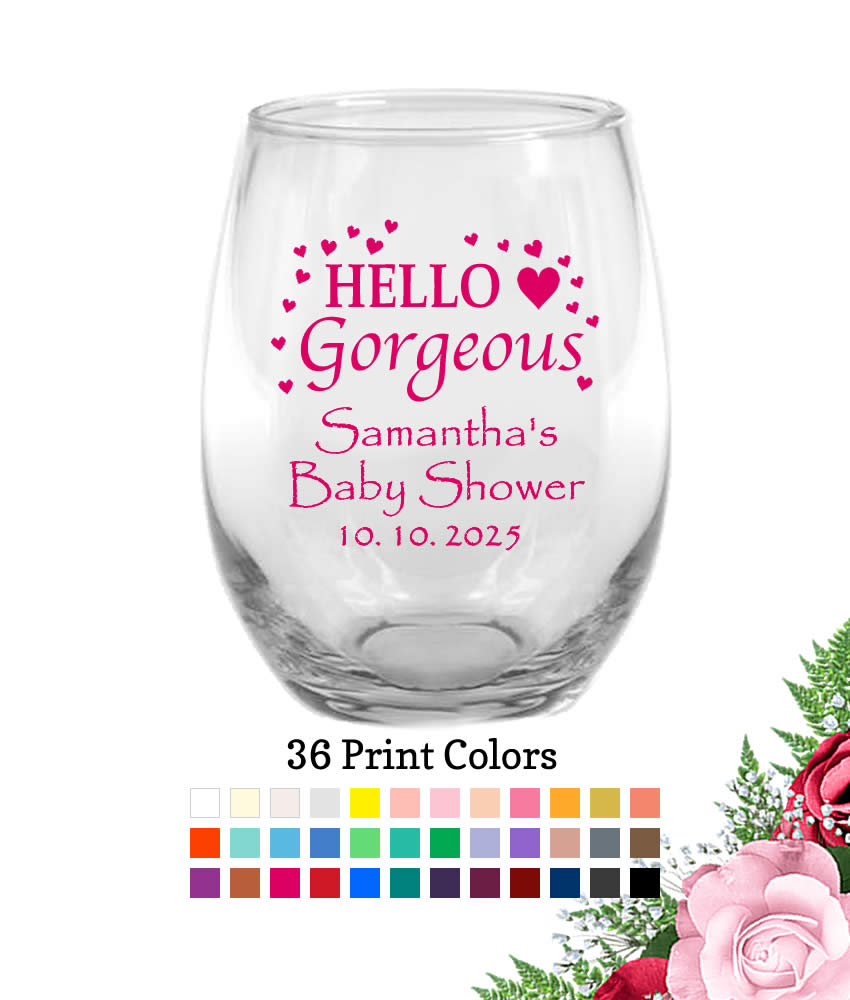 hello gorgeous wine glass