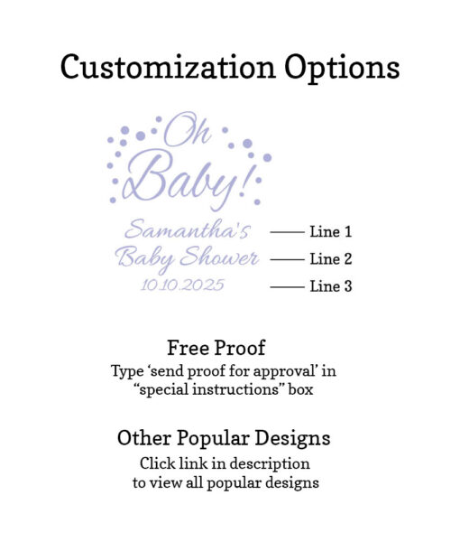 oh baby coaster customization free proof