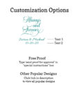 always and forever customization options free proof