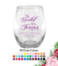 wedding wine glass we decided on forever