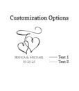 interlocking hearts customization options