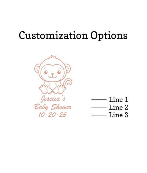 baby monkey customization option