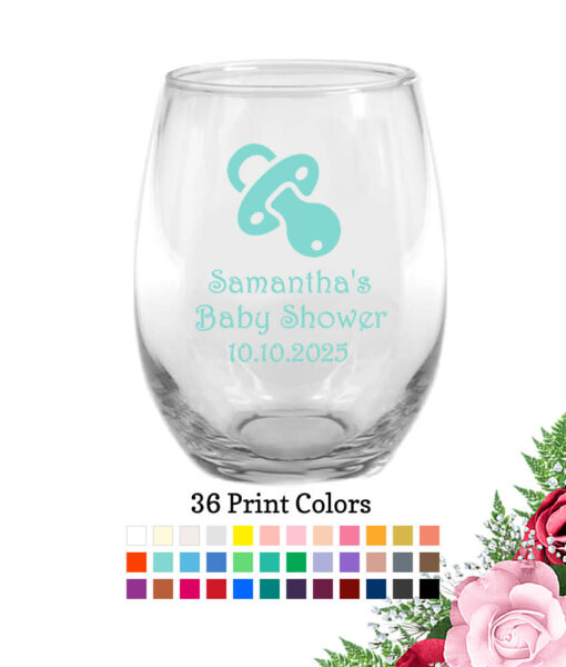 baby pacifier wine glasses