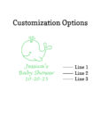 baby whale customization option