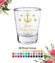 bridal shower shot glasses anchor