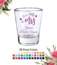 bridal shower shot glasses from miss to mrs