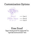 floral customization options free proof