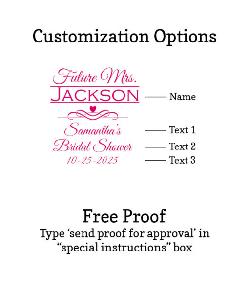 future mrs name customization options