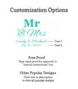 mr _ mrs customization options free proof