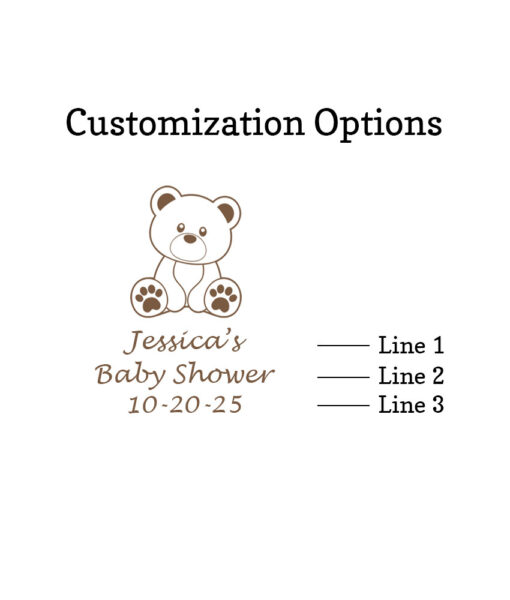 teddy bear customization option