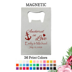 anchored in love silver credit card bottle opener