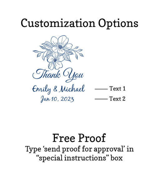 floral customization option free proofs