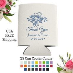 floral wedding can cooler