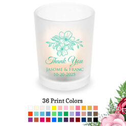floral wedding candles