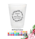floral wreath frosted flex cup